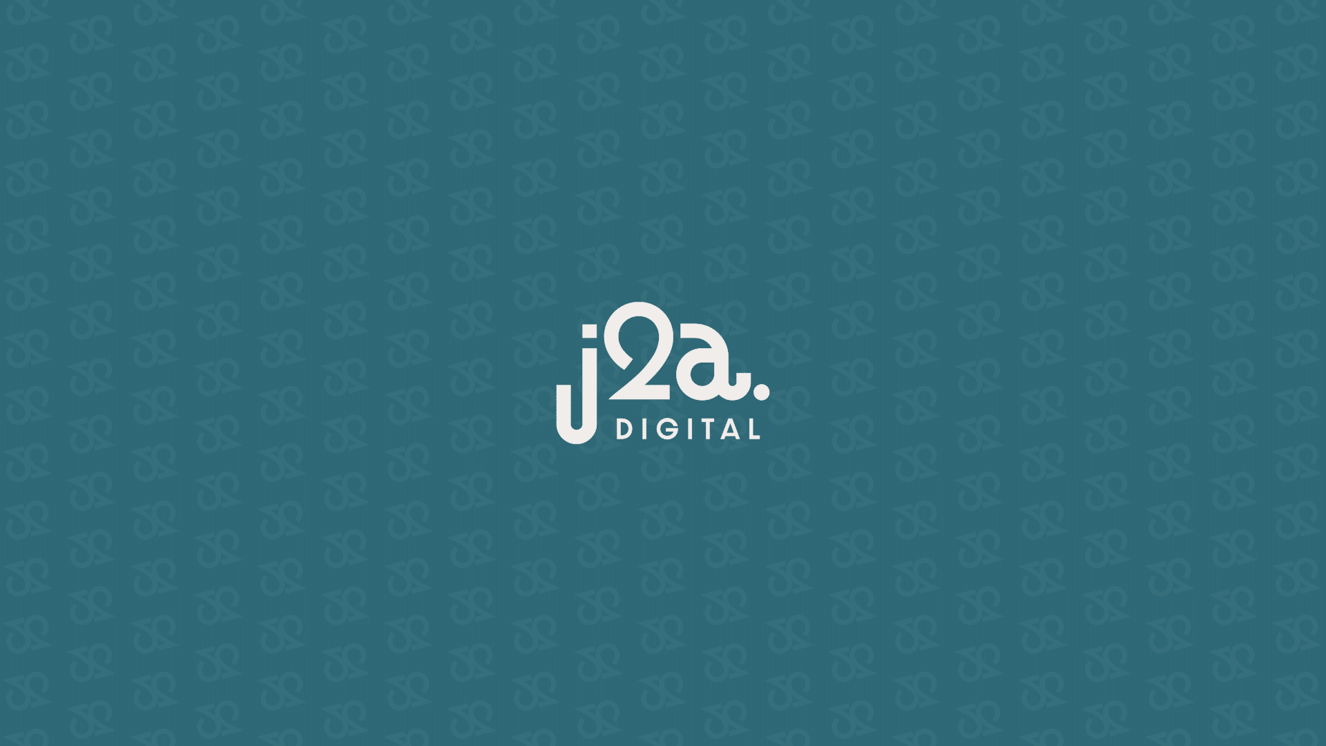 Logo J2A Digital sur fond bleu